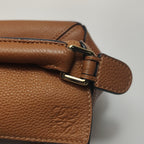 Loewe Puzzle Mini Soft Grained Calfskin Caramel