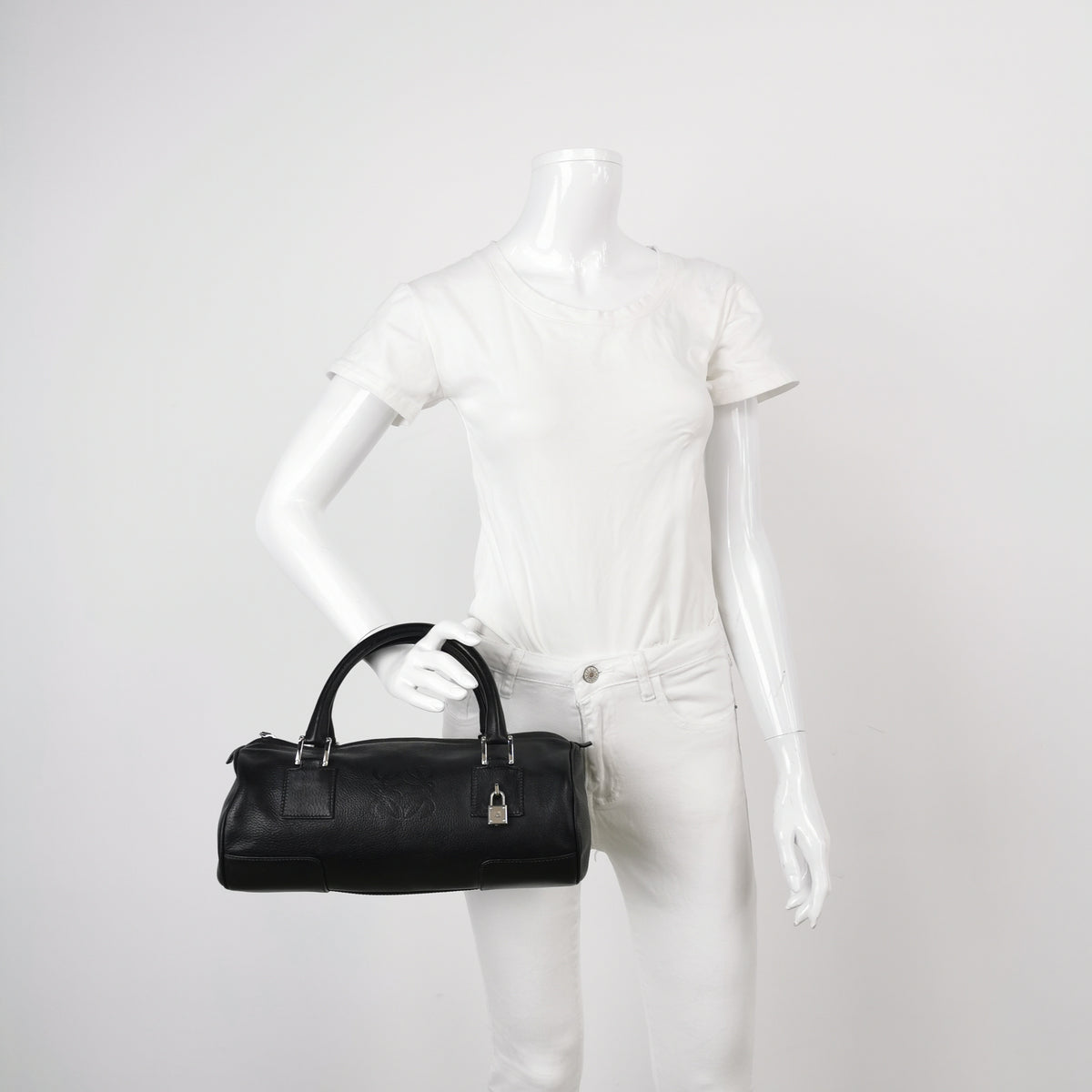 Loewe Amazona East West Barrel Bag Black