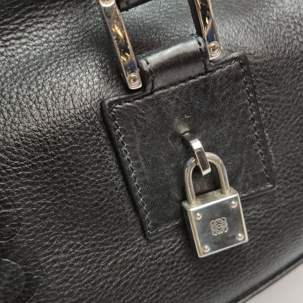Loewe Amazona East West Barrel Bag Black
