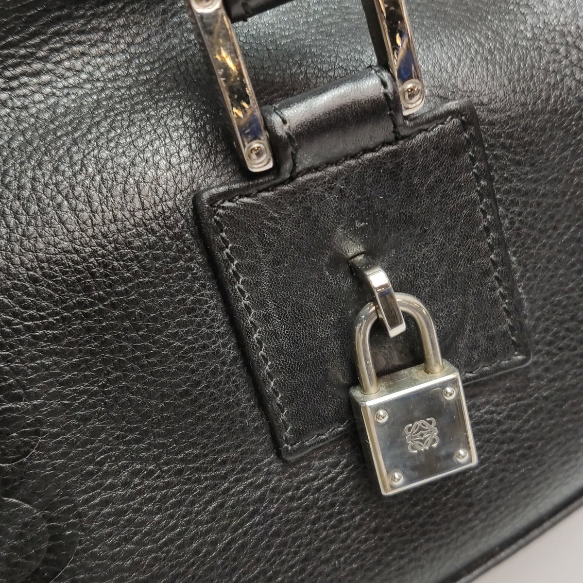 Loewe Amazona East West Barrel Bag Black