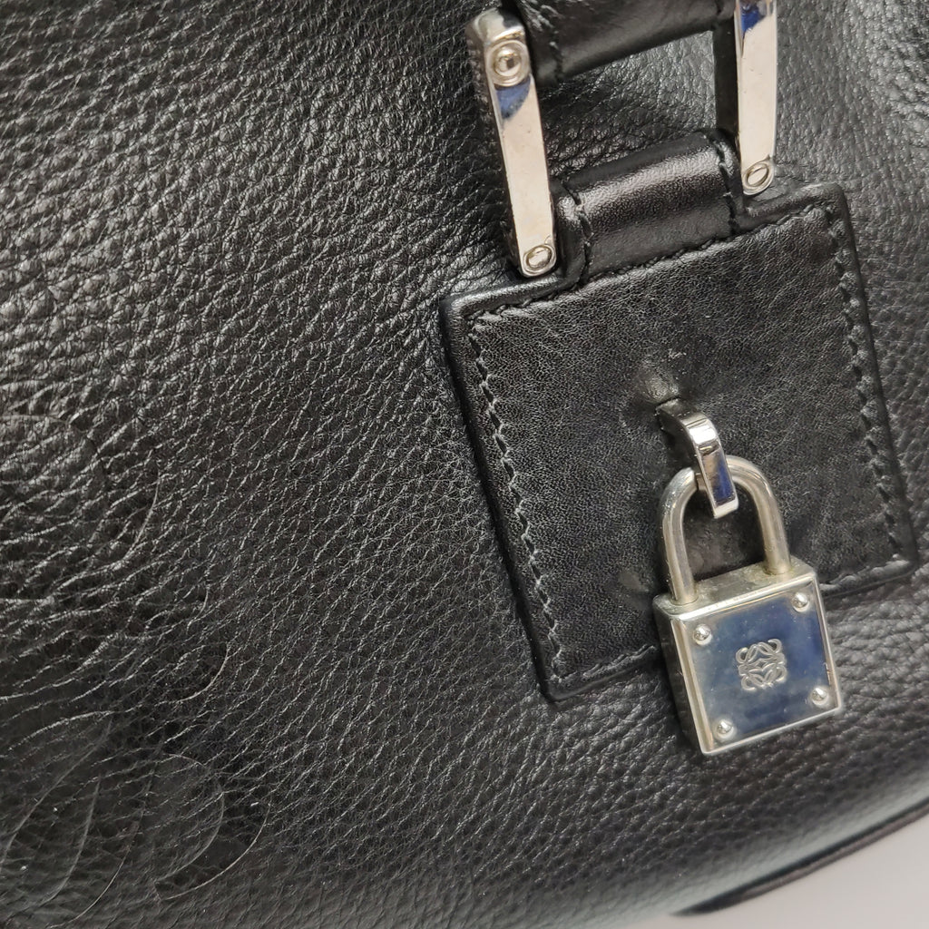 Loewe Amazona East West Barrel Bag Black