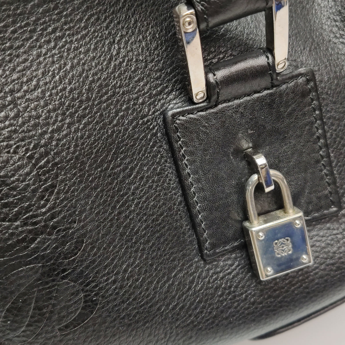 Loewe Amazona East West Barrel Bag Black