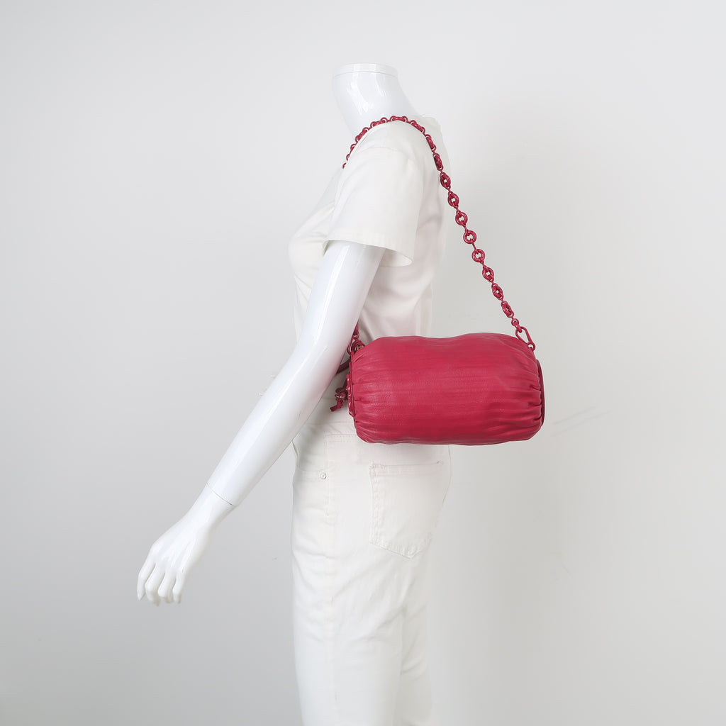 Loewe Pleated Bracelet Pouch Lambskin