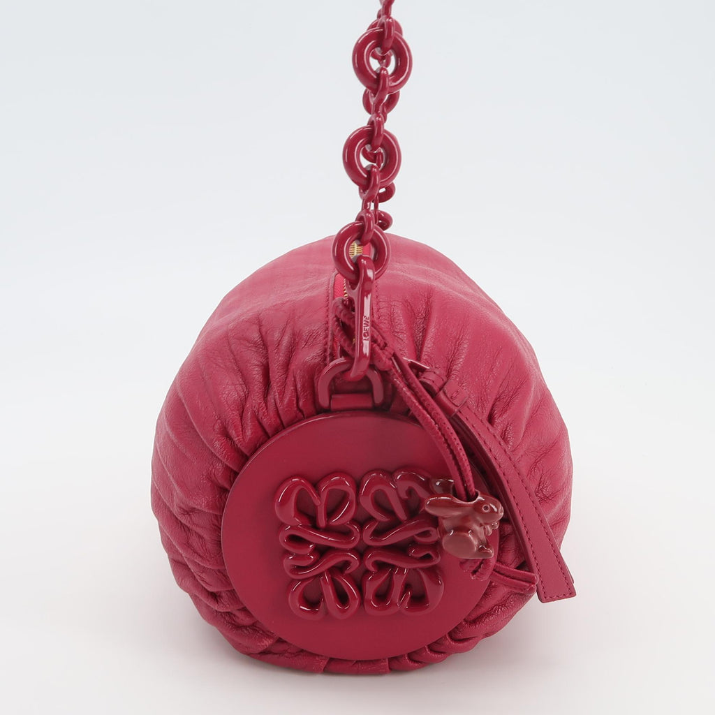 Loewe Pleated Bracelet Pouch Lambskin