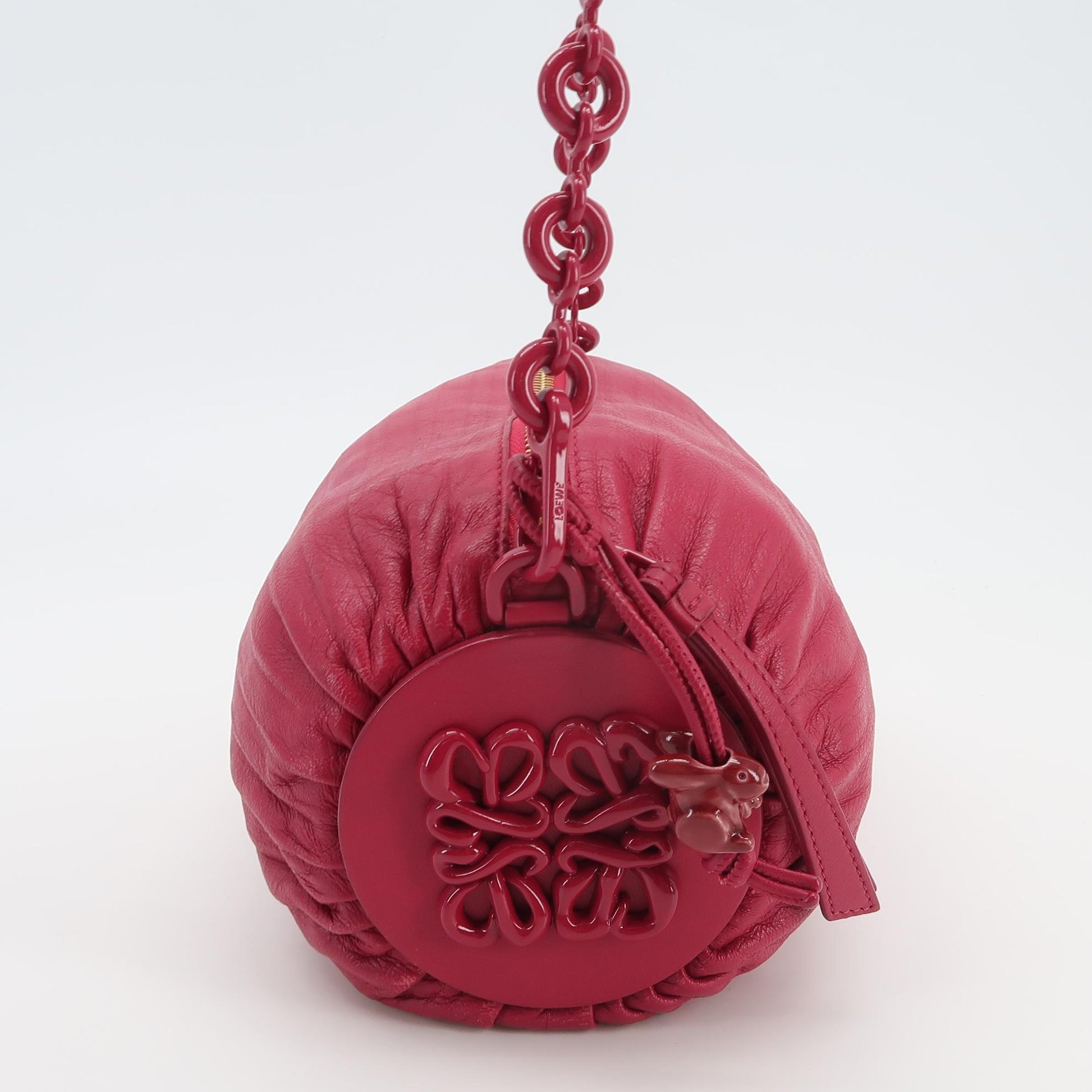 Loewe Pleated Bracelet Pouch Lambskin
