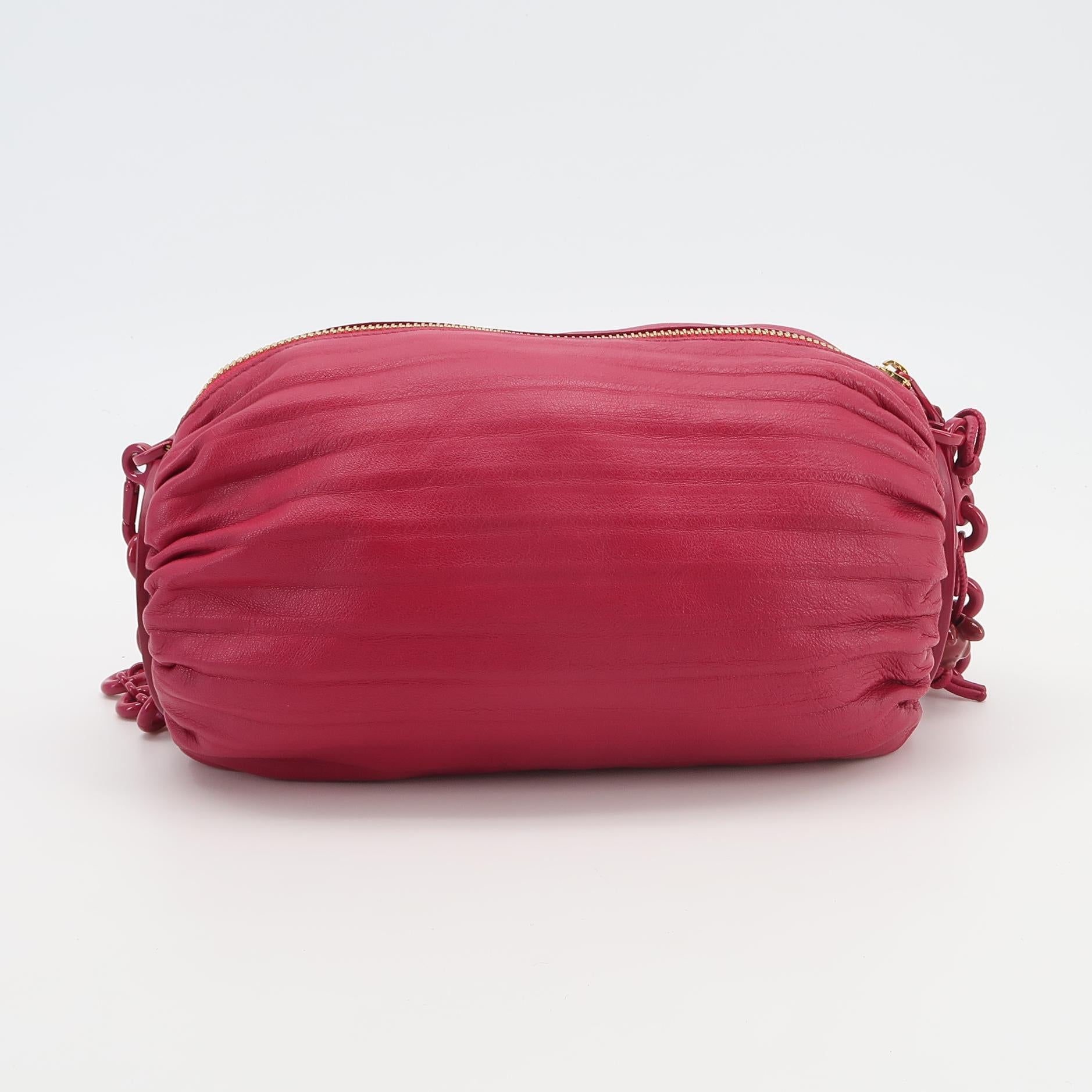 Loewe Pleated Bracelet Pouch Lambskin