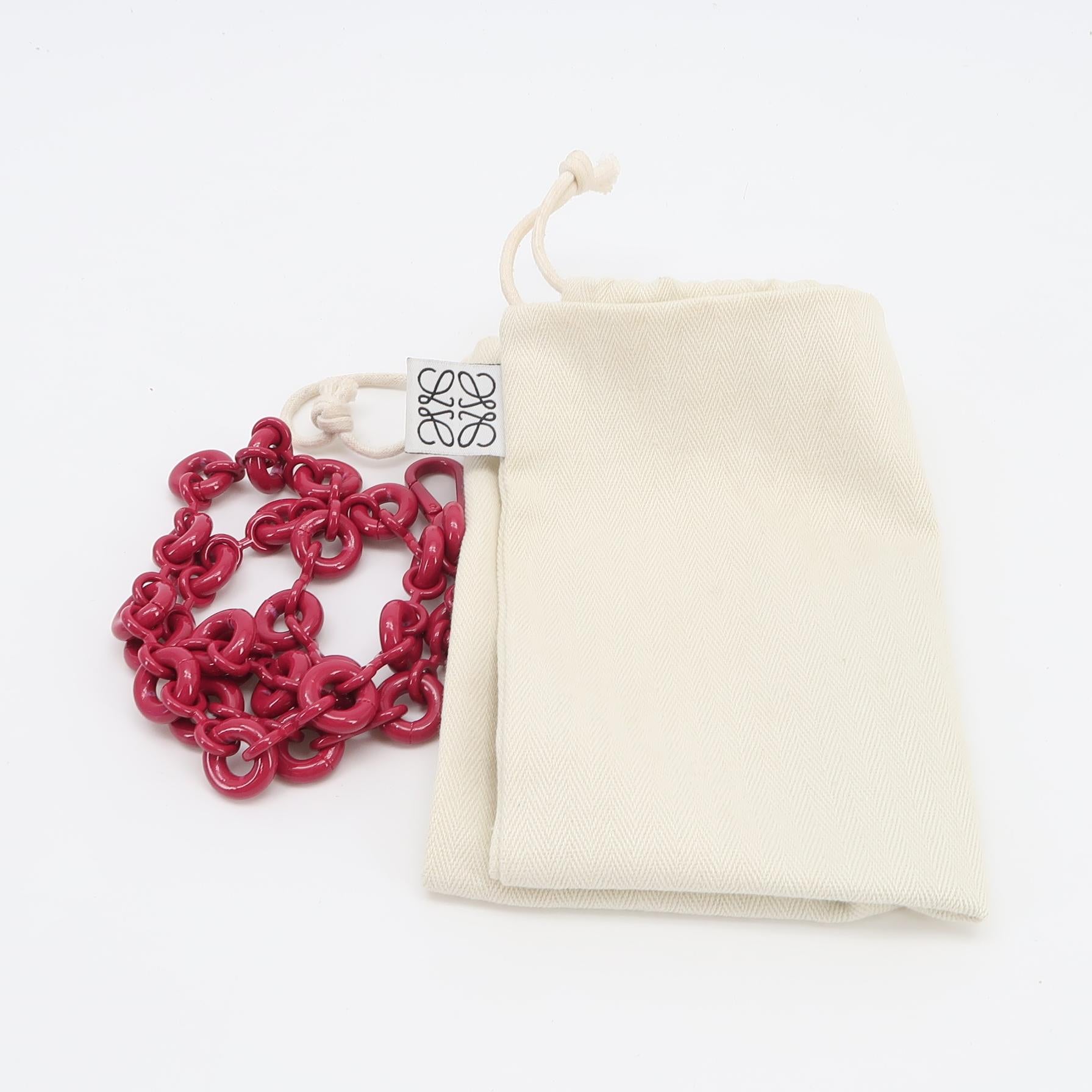 Loewe Pleated Bracelet Pouch Lambskin