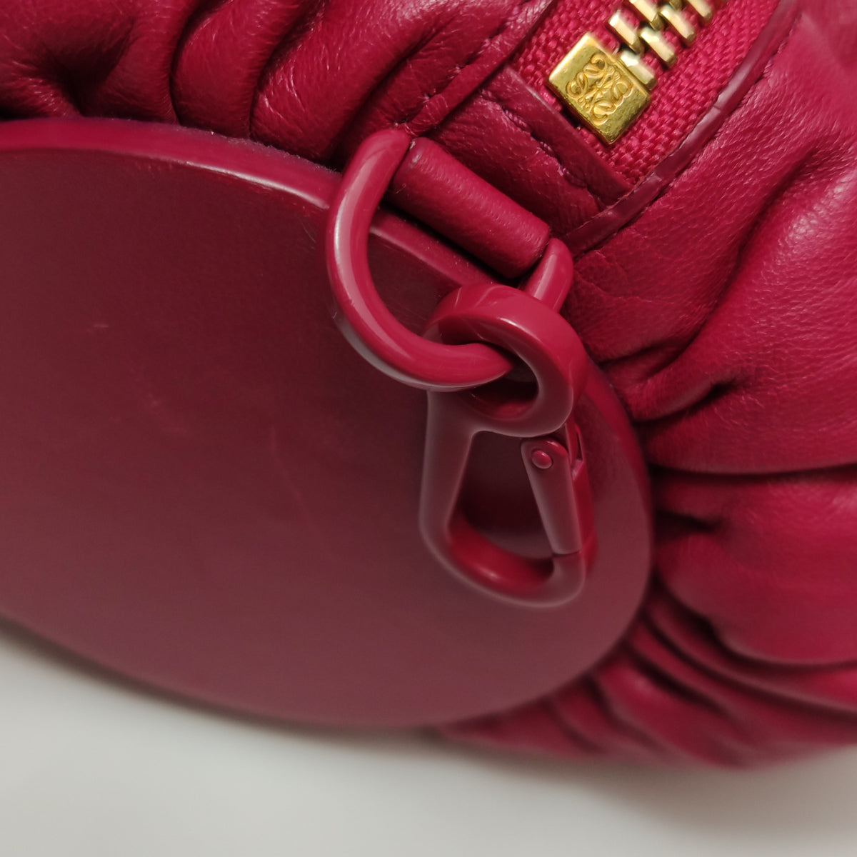 Loewe Pleated Bracelet Pouch Lambskin