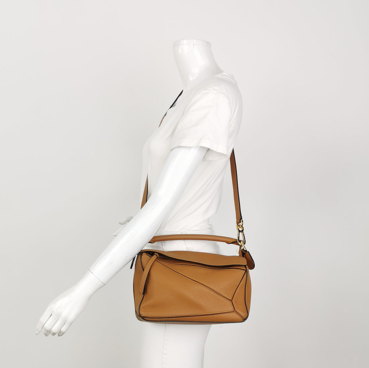 Loewe Puzzle Small Soft Calfskin Caramel
