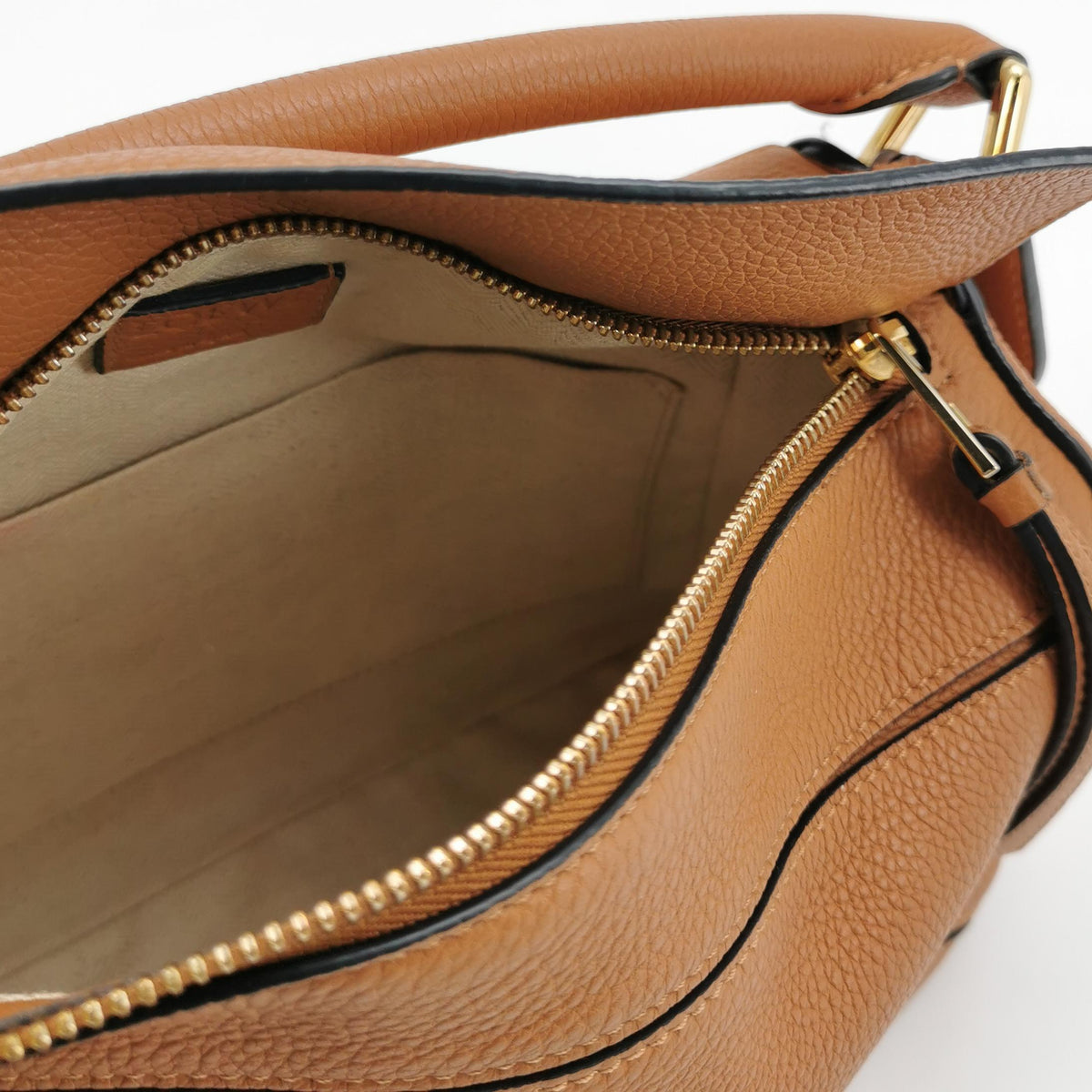 Loewe Puzzle Small Soft Calfskin Caramel