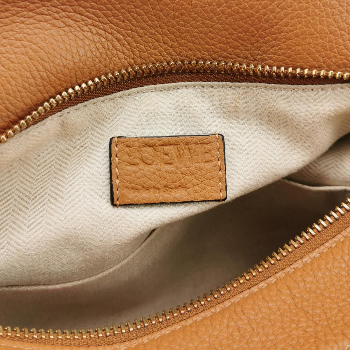 Loewe Puzzle Small Soft Calfskin Caramel