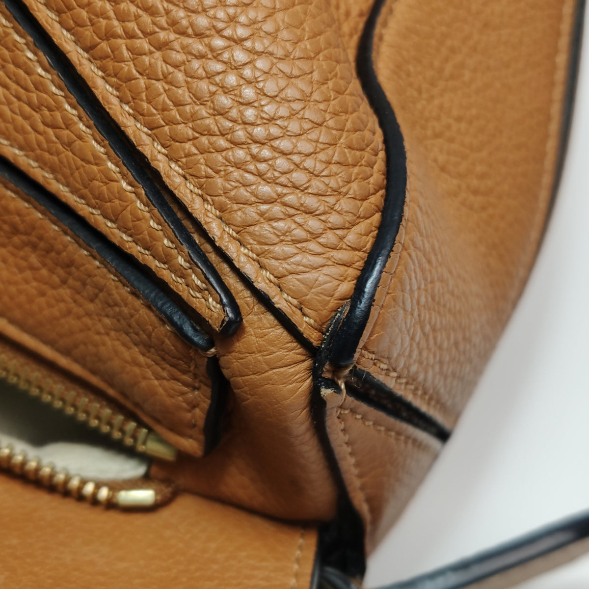 Loewe Puzzle Small Soft Calfskin Caramel