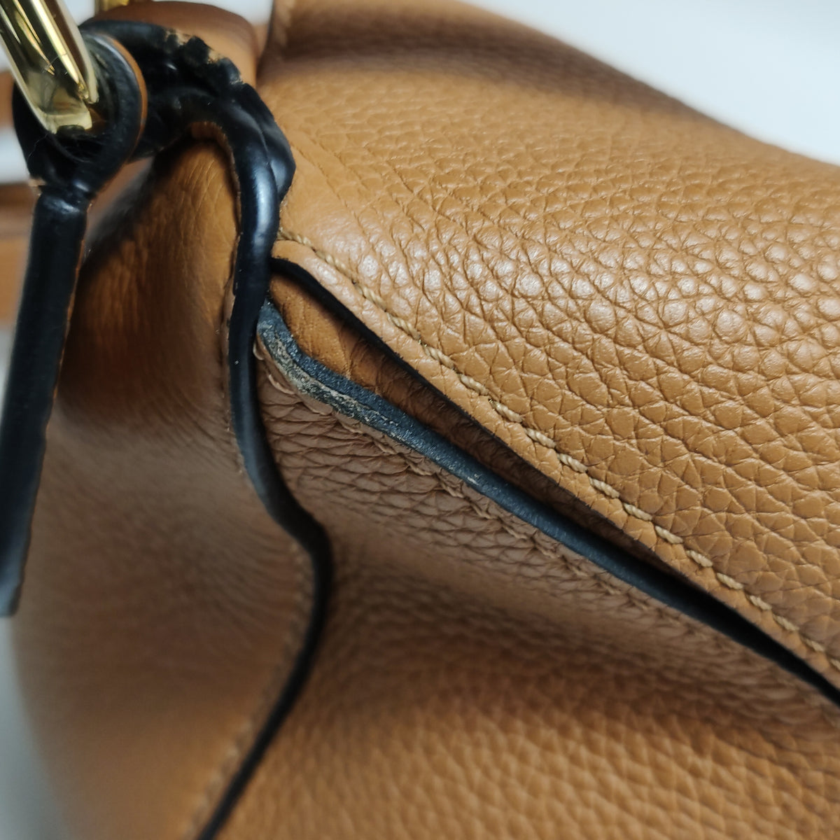 Loewe Puzzle Small Soft Calfskin Caramel