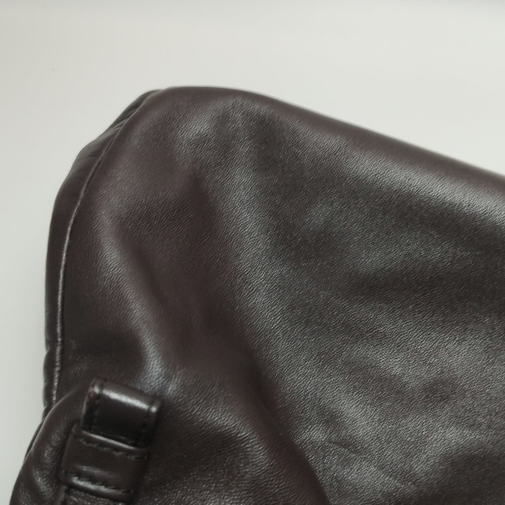 Loewe Anagram Plate Shoulder Bag Brown