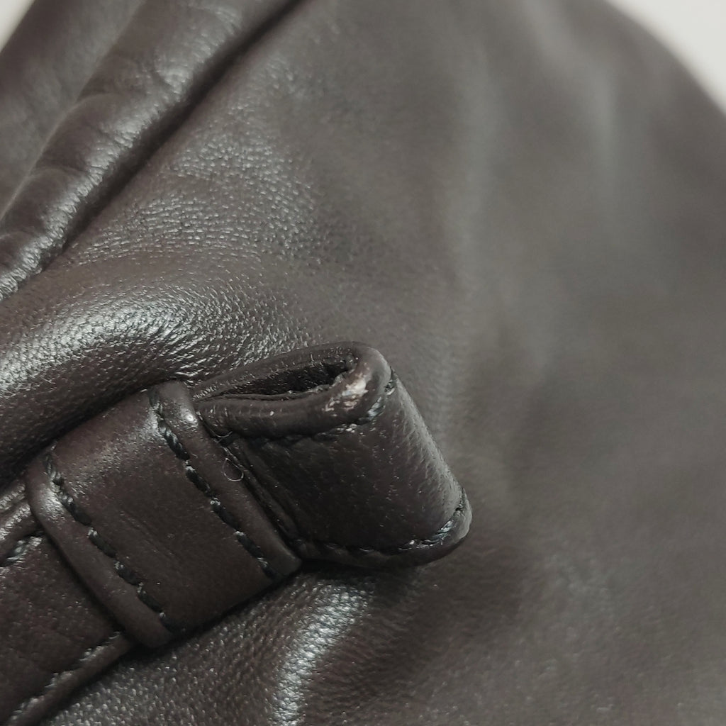 Loewe Anagram Plate Shoulder Bag Brown