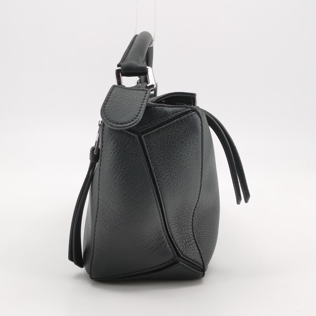 Loewe Puzzle Small Grained Calfskin Dark Gray SHW