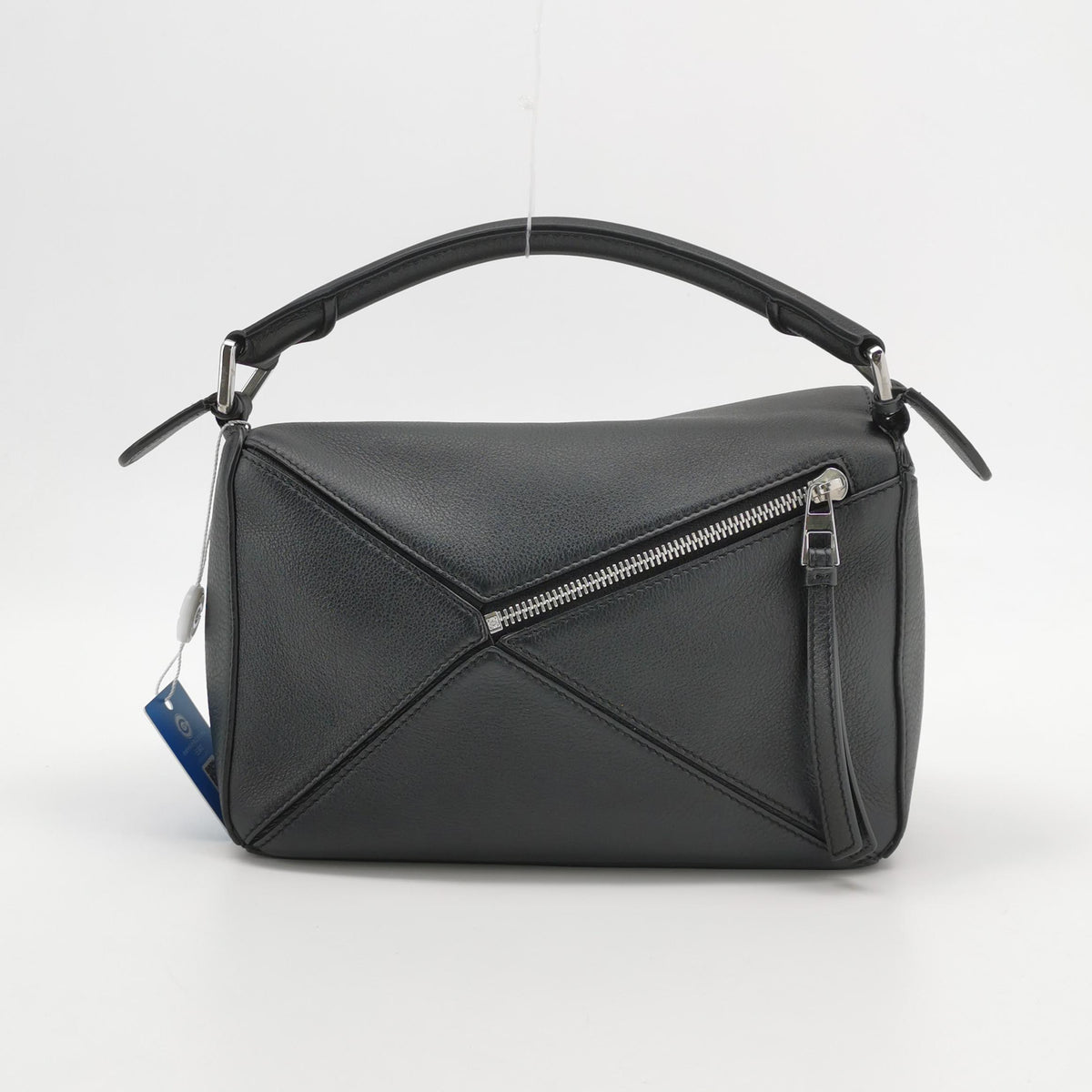 Loewe Puzzle Small Grained Calfskin Dark Gray SHW