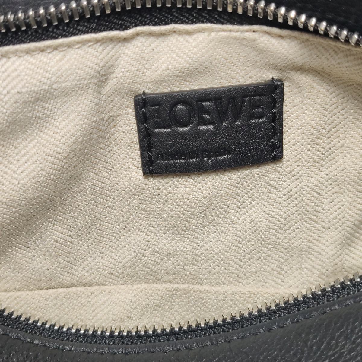 Loewe Puzzle Small Grained Calfskin Dark Gray SHW