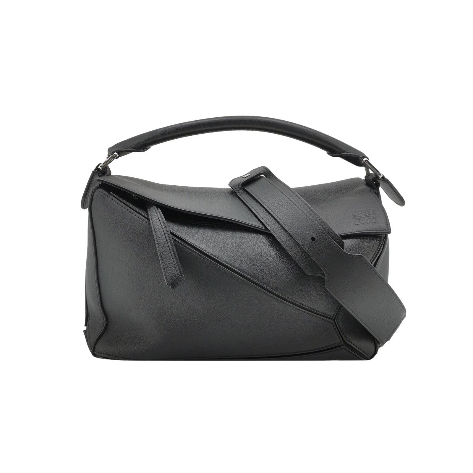 Loewe Puzzle Medium Classic Calfskin Black SHW