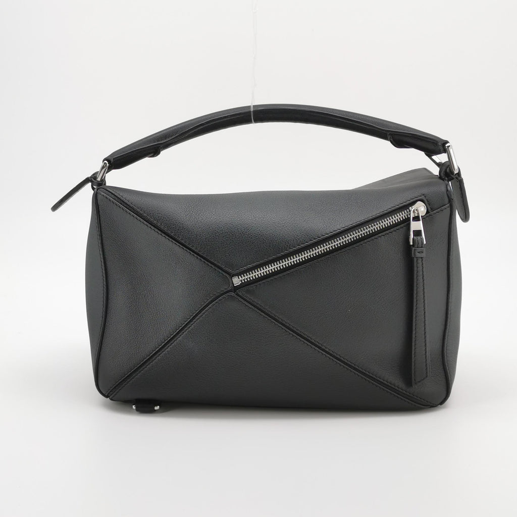 Loewe Puzzle Medium Classic Calfskin Black SHW