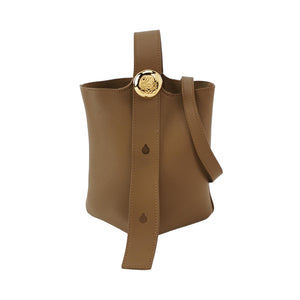 Loewe Pebble Bucket Mini Smooth Calfskin Oak