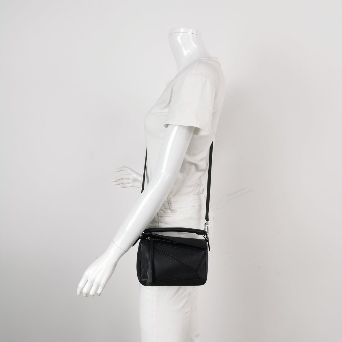 Loewe Puzzle Mini Black Calfskin