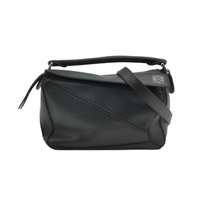Loewe Puzzle Small Classic Calfskin Black SHW