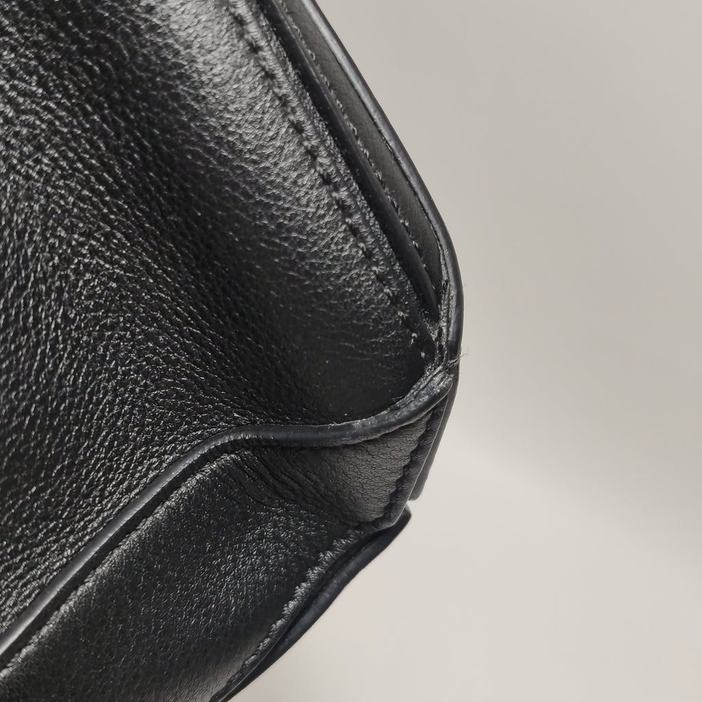 Loewe Puzzle Small Classic Calfskin Black SHW
