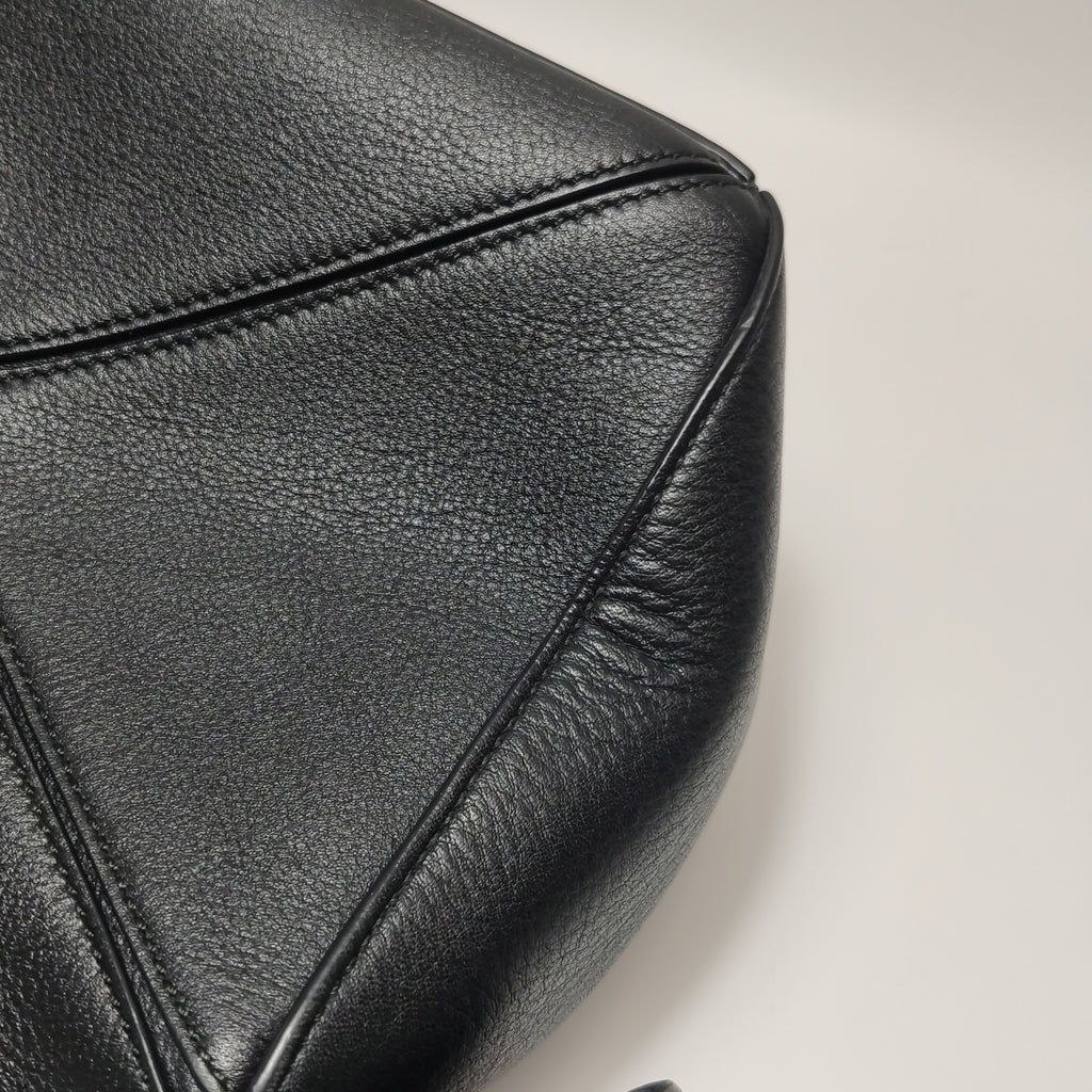 Loewe Puzzle Small Classic Calfskin Black SHW