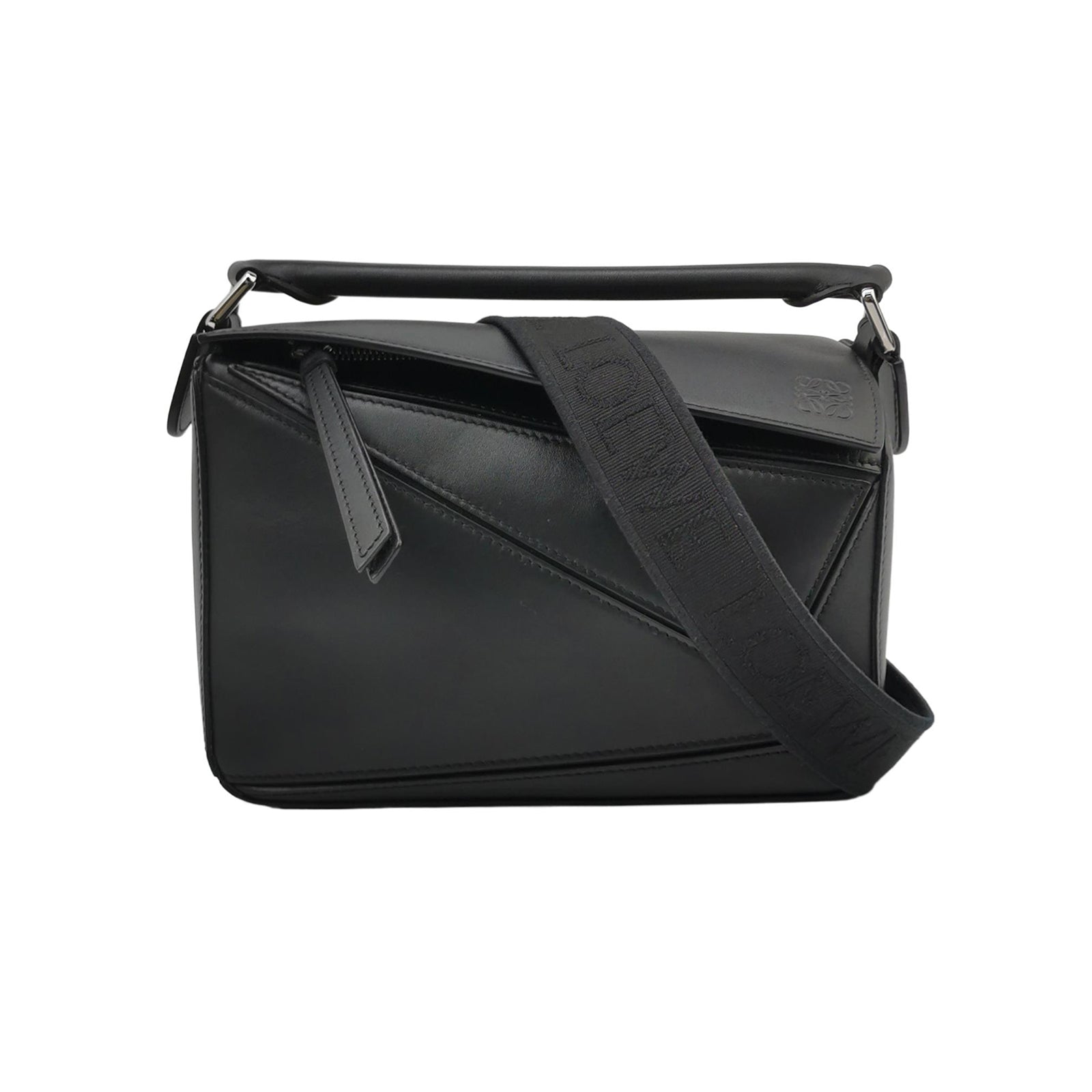 Loewe Puzzle Small Calfskin Jacquard Strap