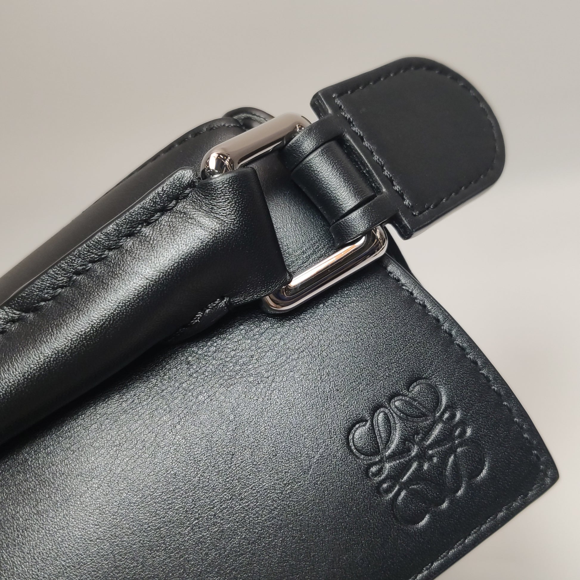 Loewe Puzzle Small Calfskin Jacquard Strap