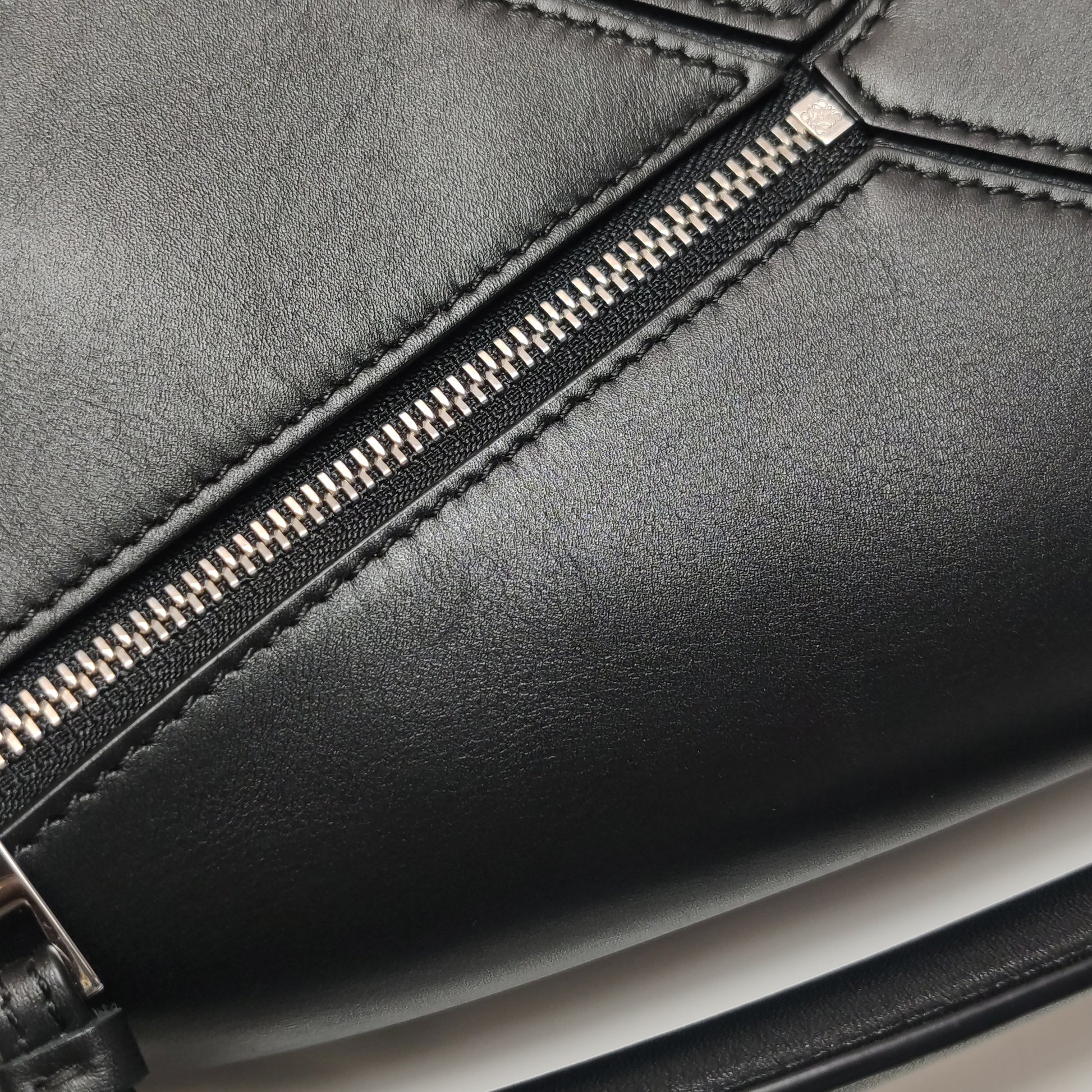 Loewe Puzzle Small Calfskin Jacquard Strap