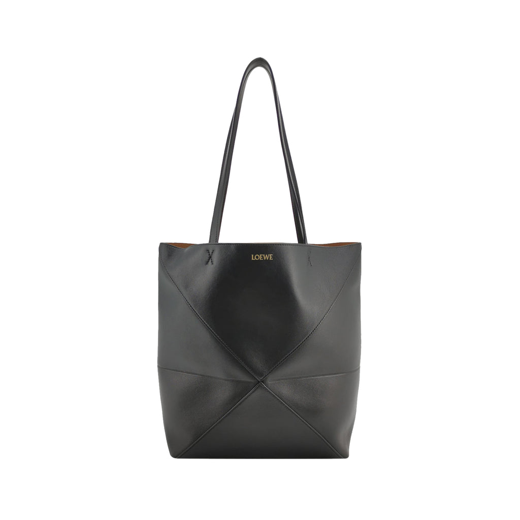 Loewe Puzzle Fold Tote Medium Black