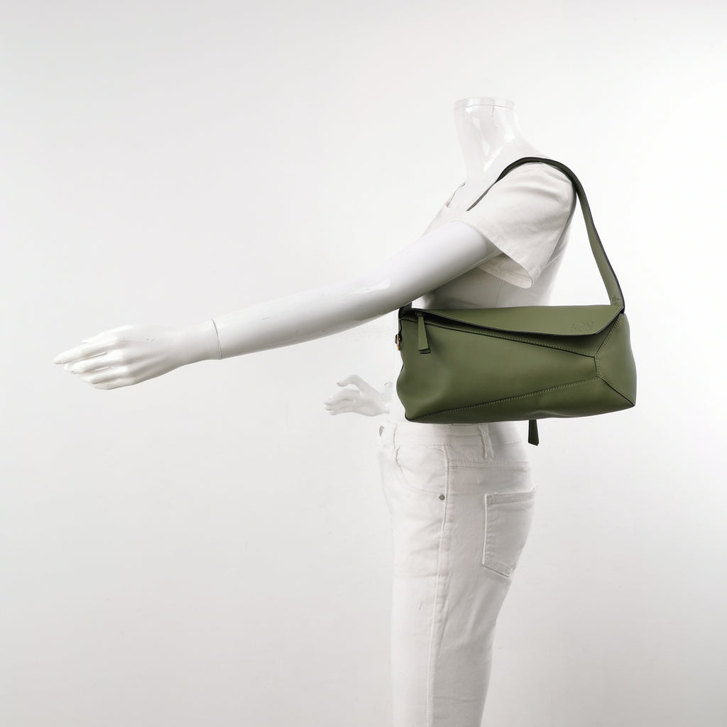 Loewe Puzzle Hobo Bag Green