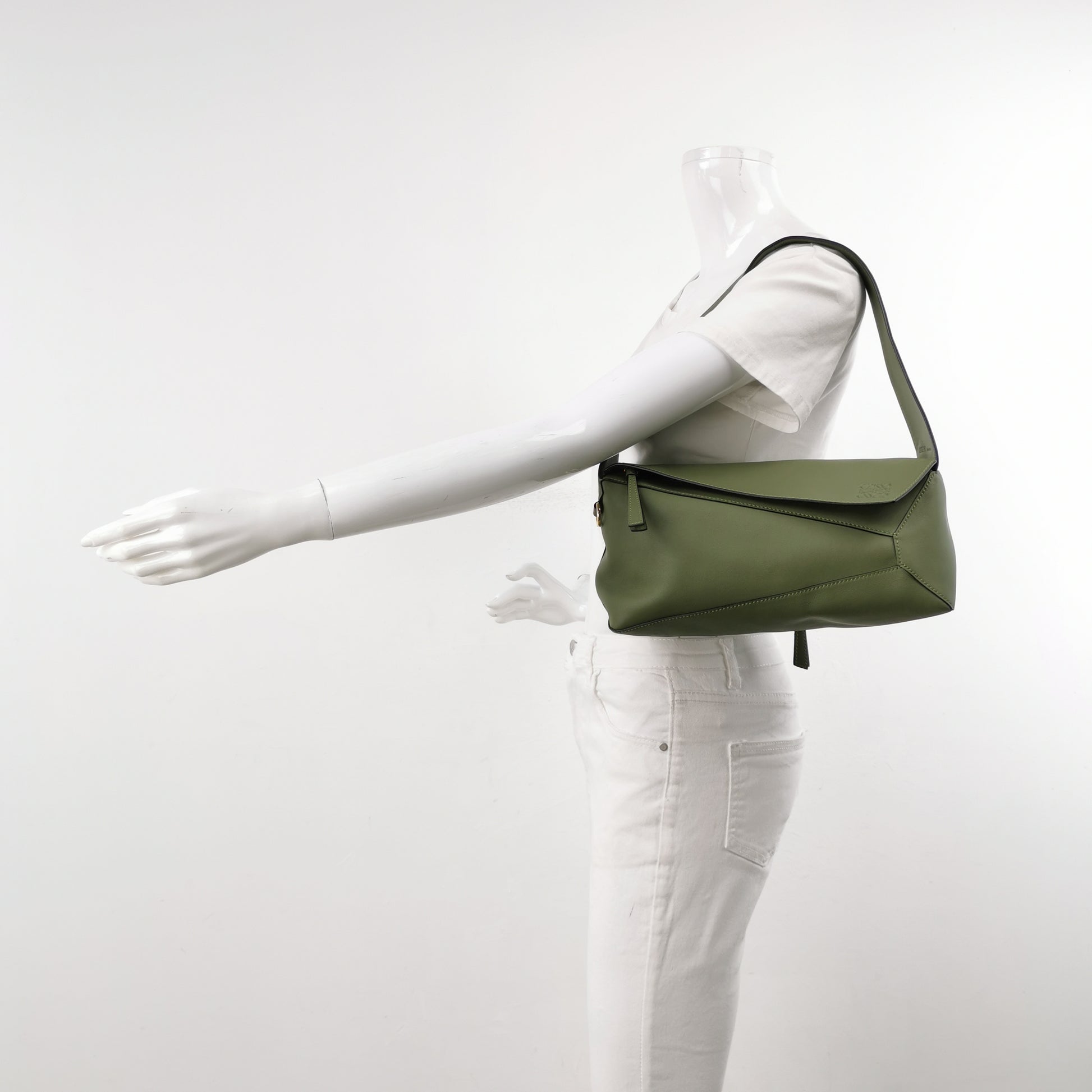 Loewe Puzzle Hobo Bag Green