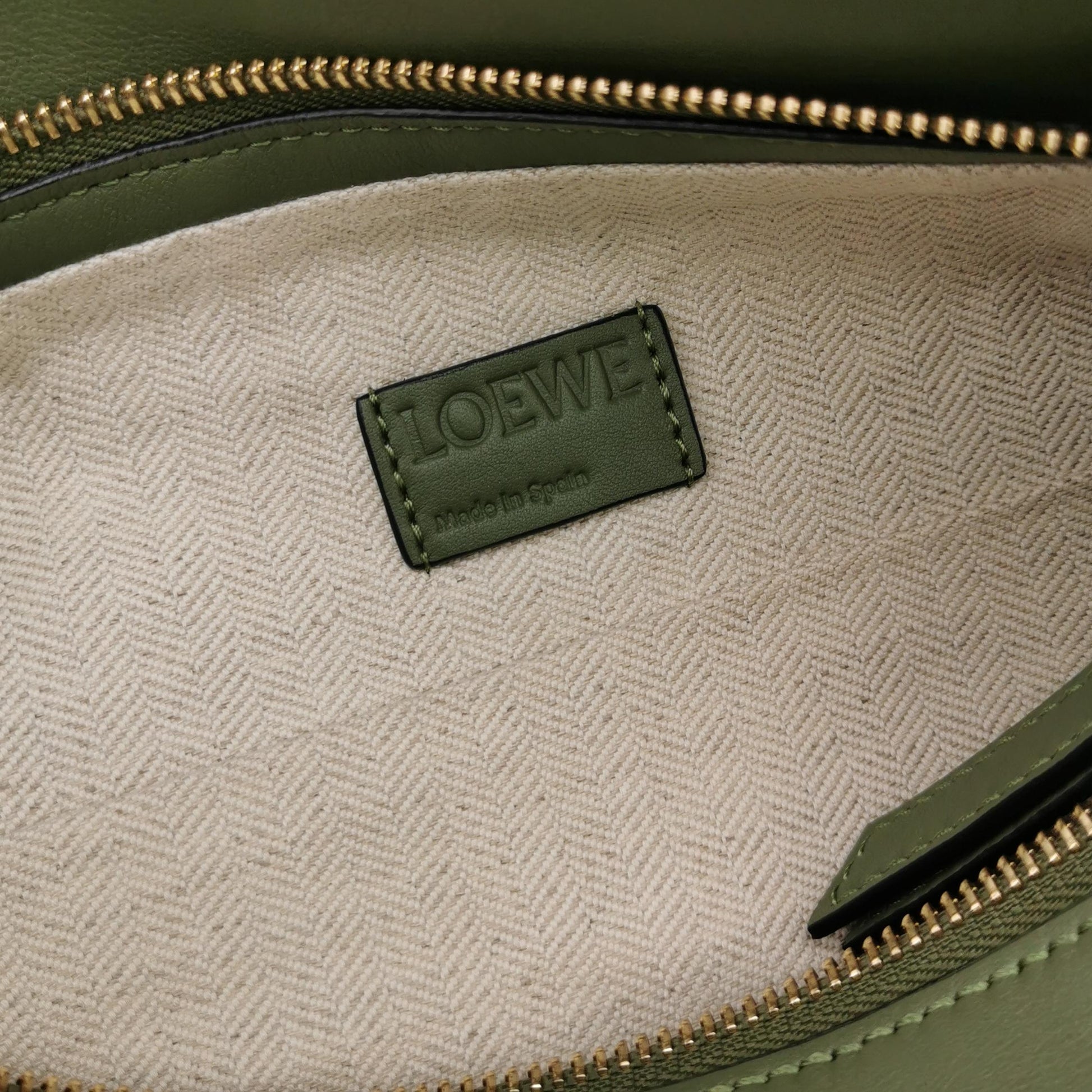 Loewe Puzzle Hobo Bag Green
