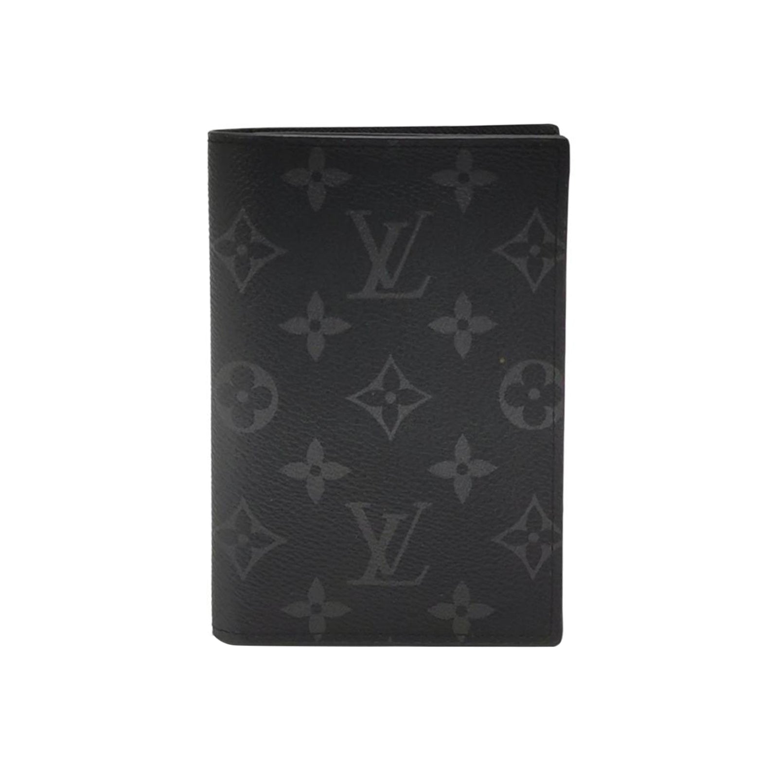 Louis Vuitton Monogram Eclipse Passport Cover Black