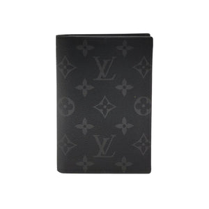 Louis Vuitton Monogram Eclipse Passport Cover Black