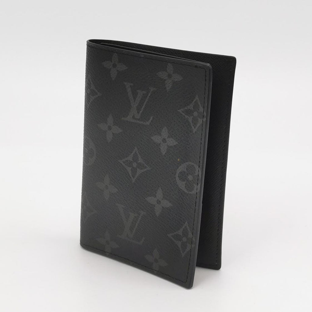 Louis Vuitton Monogram Eclipse Passport Cover Black