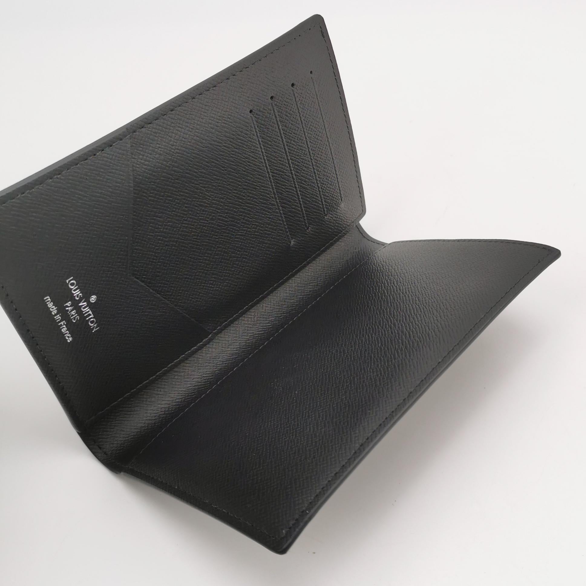 Louis Vuitton Monogram Eclipse Passport Cover Black