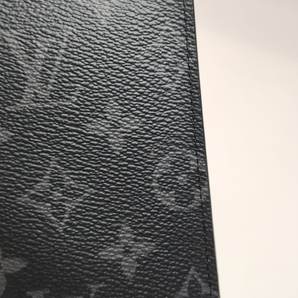 Louis Vuitton Monogram Eclipse Passport Cover Black