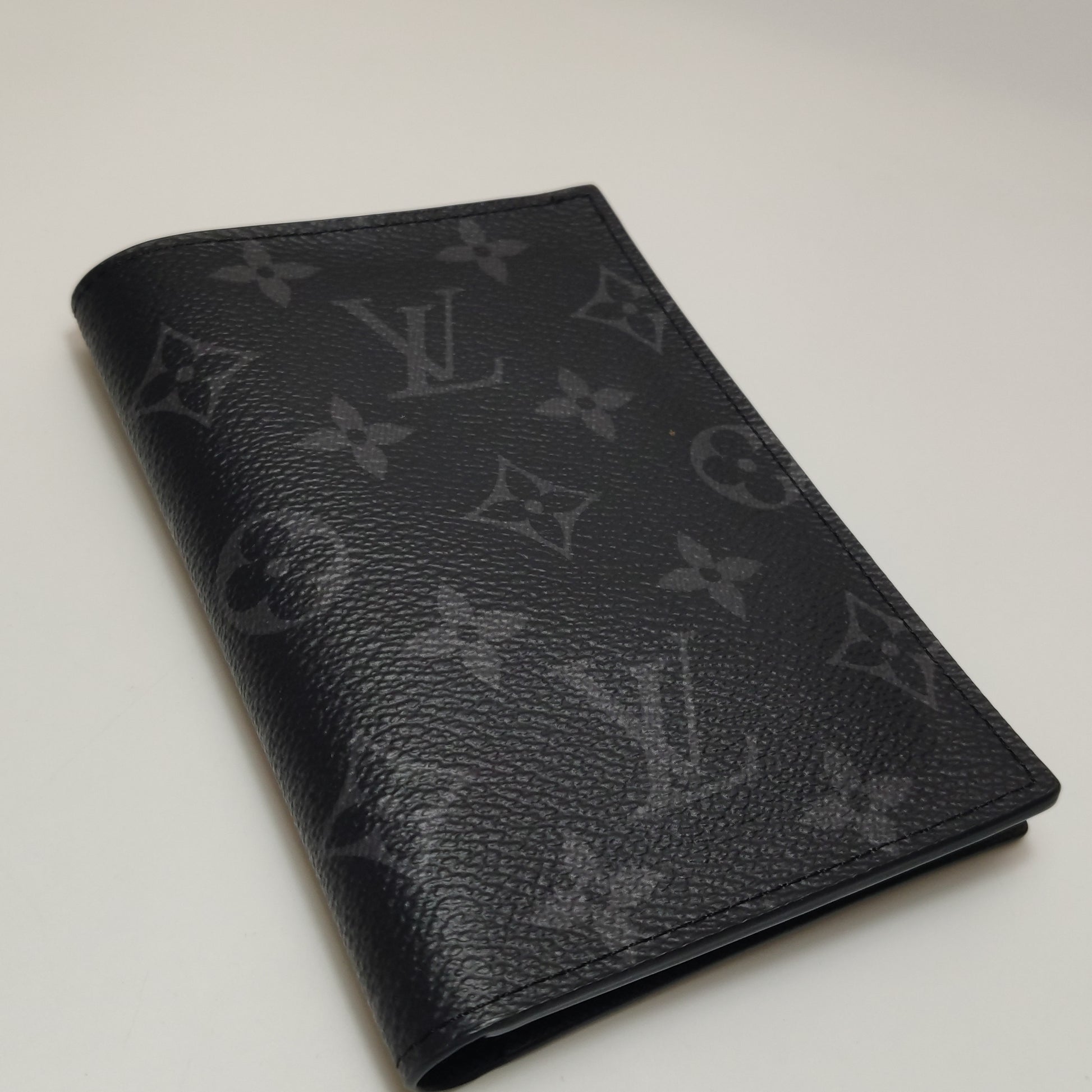 Louis Vuitton Monogram Eclipse Passport Cover Black