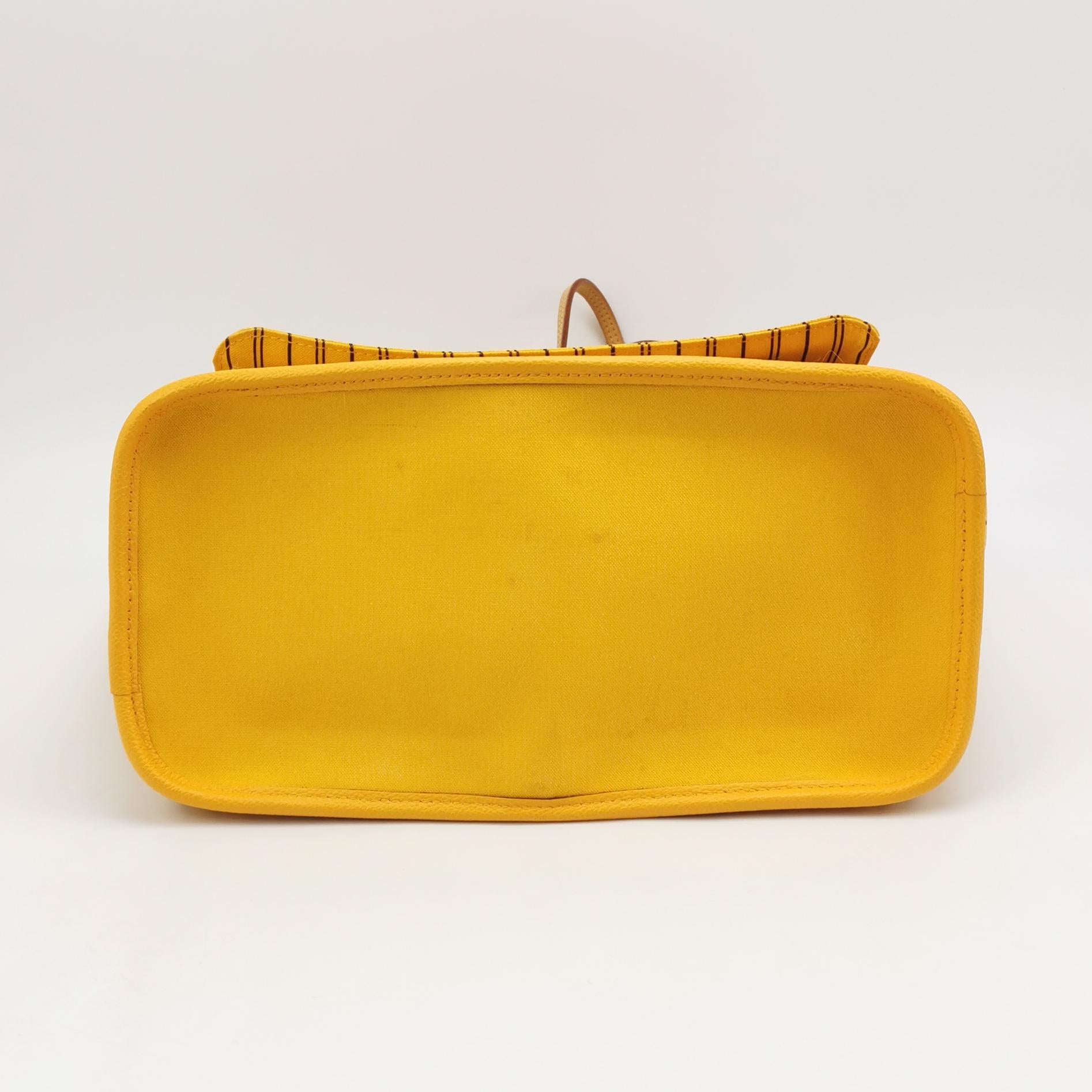 Louis Vuitton Neverfull Bandouliere Inside Out Monogram Jaune Safran