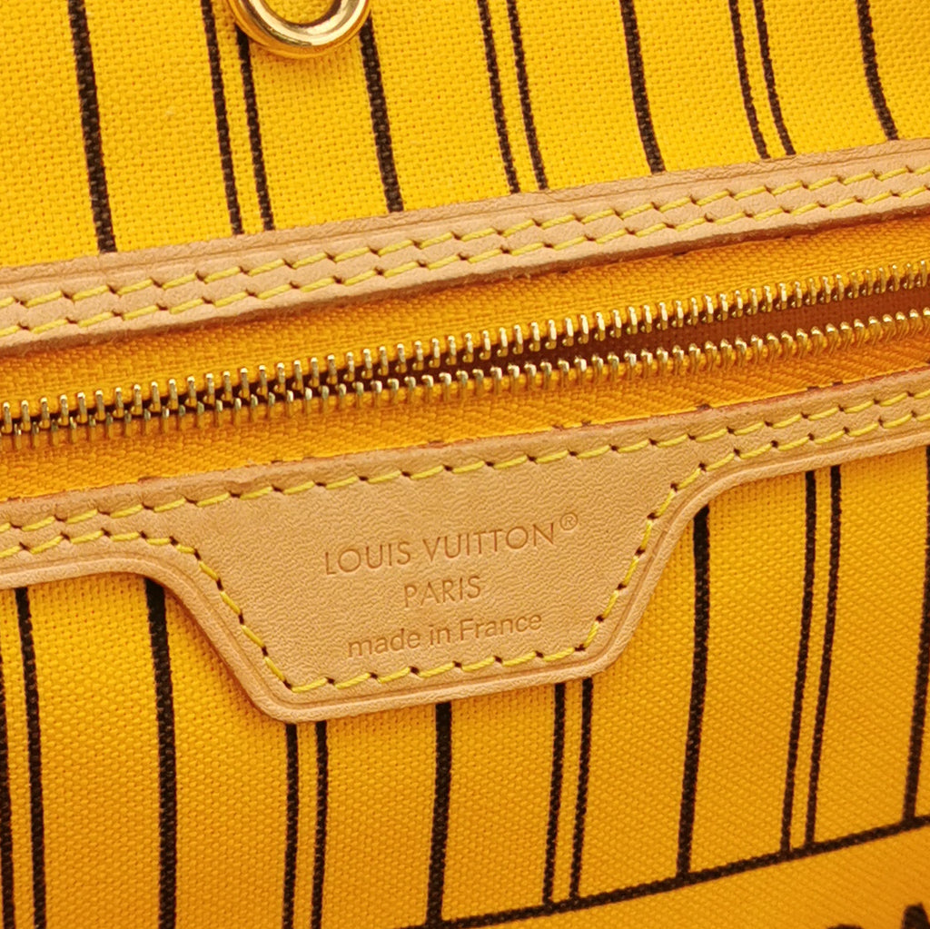 Louis Vuitton Neverfull Bandouliere Inside Out Monogram Jaune Safran