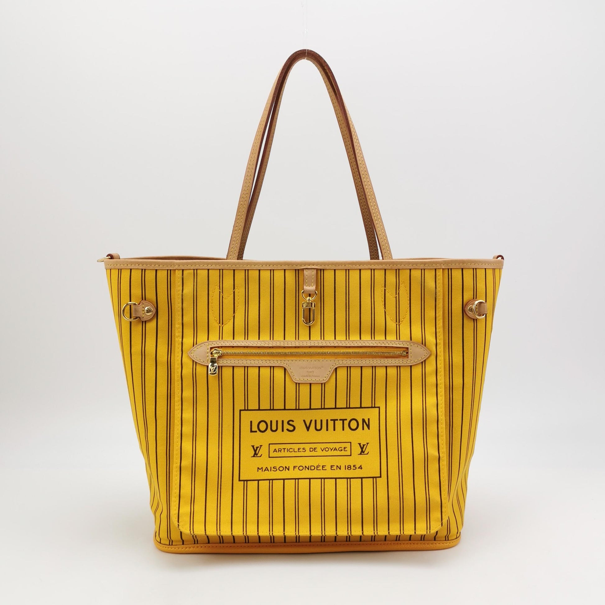 Louis Vuitton Neverfull Bandouliere Inside Out Monogram Jaune Safran