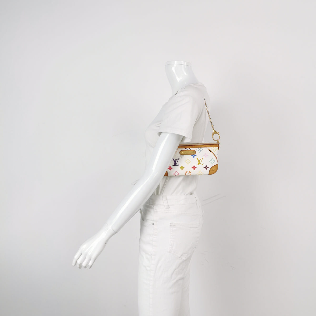 Louis Vuitton Milla Pochette Murakami White