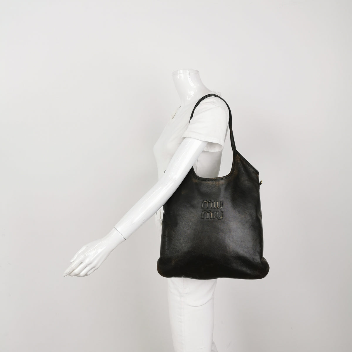 Miu Miu Ivy Tote Coffee Brown
