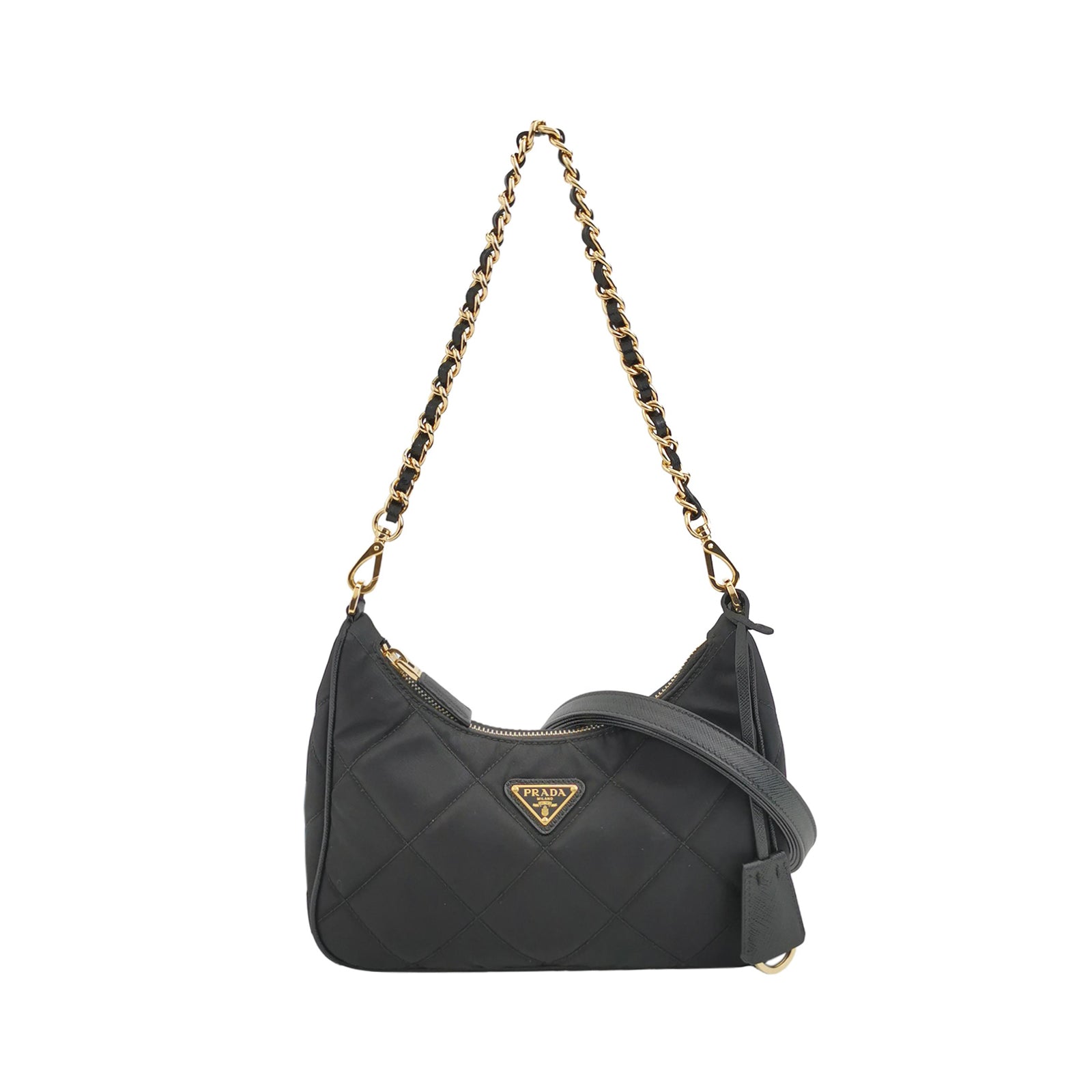 Prada Re-edition 1995 Quilted Nylon Chain Shoulder Bag