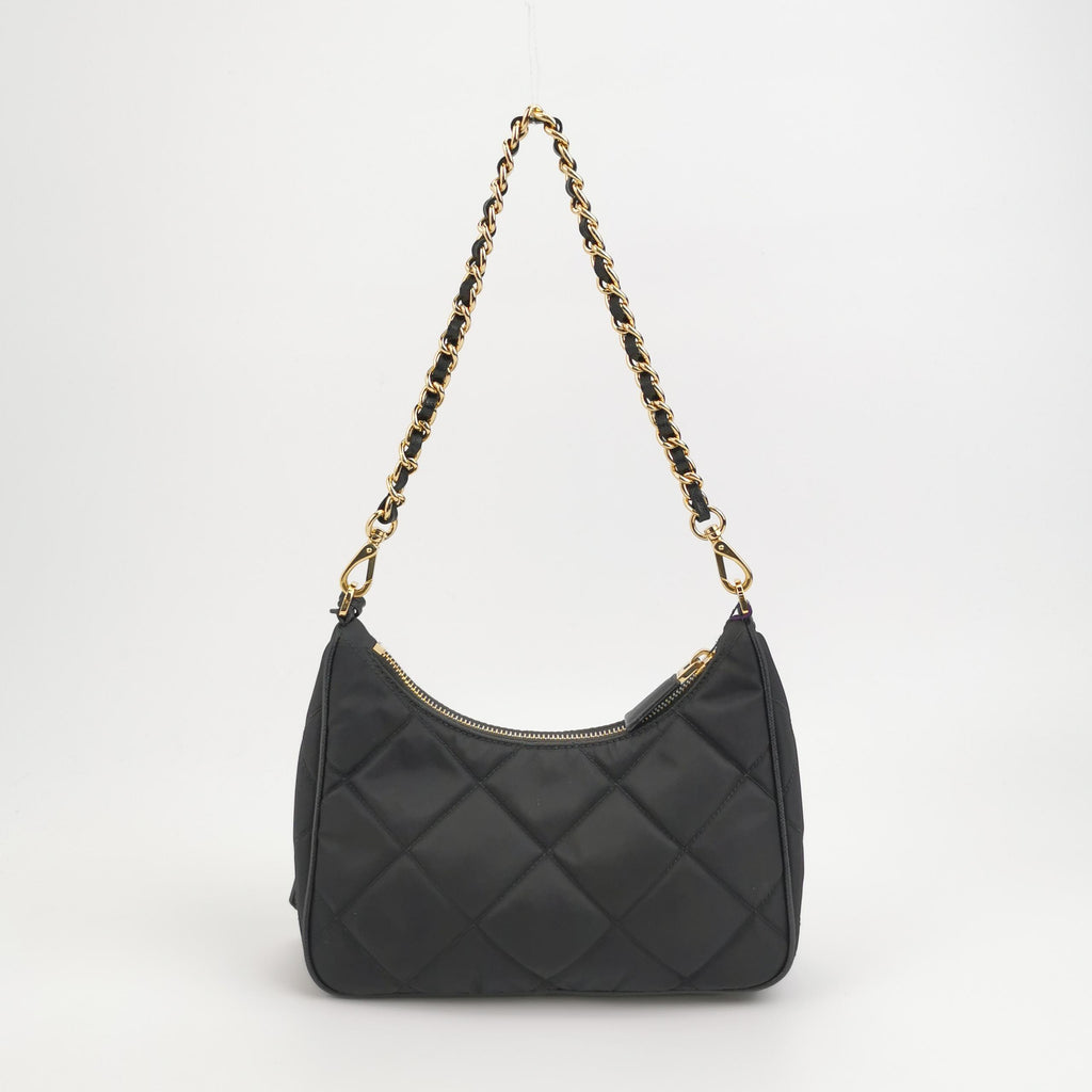 Prada Re-edition 1995 Quilted Nylon Chain Shoulder Bag