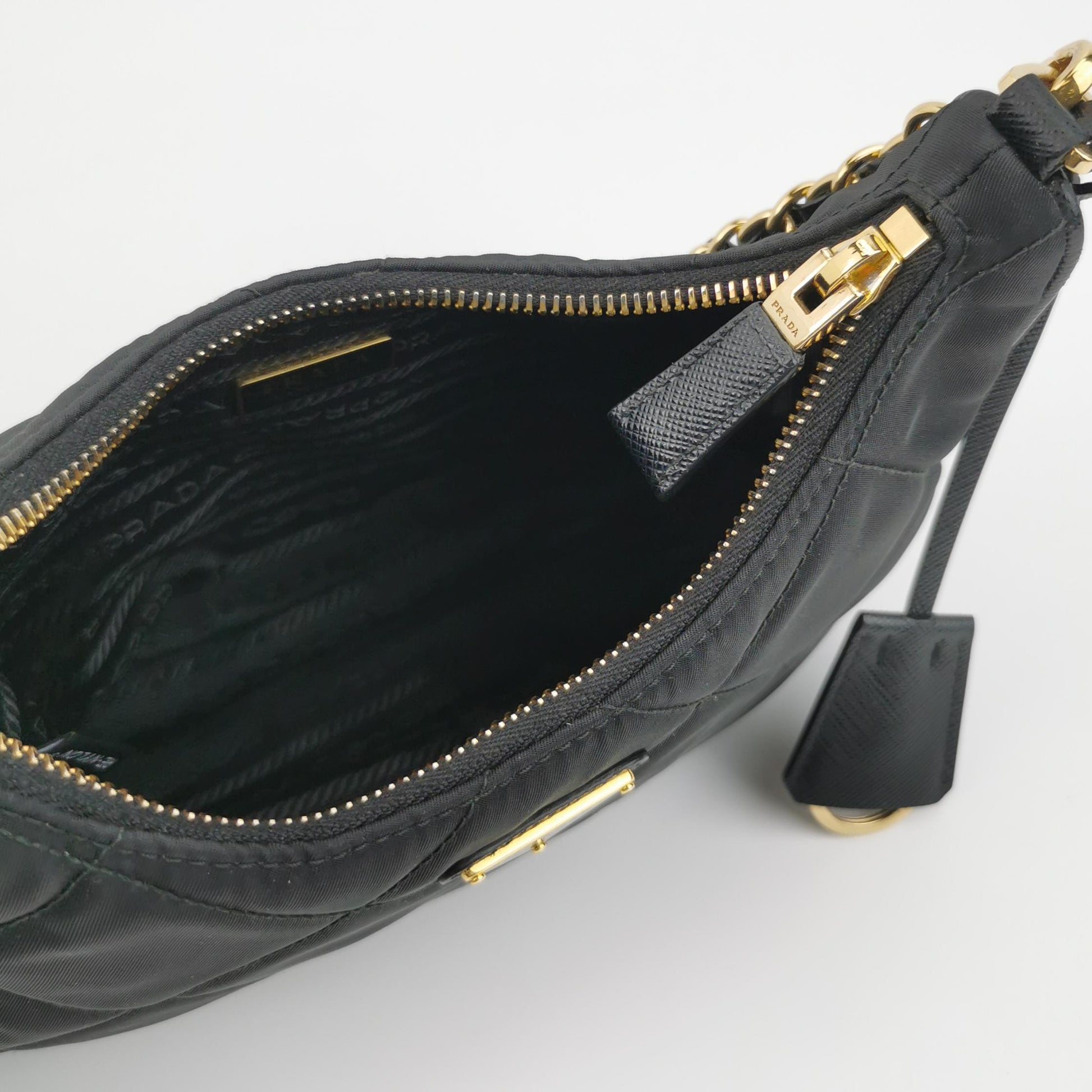 Prada Re-edition 1995 Quilted Nylon Chain Shoulder Bag